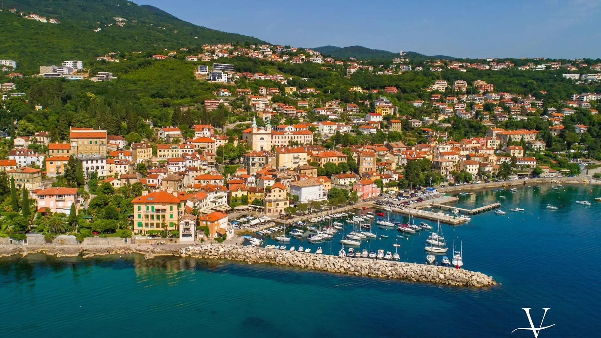 Villa Volos Apartment Karmen With Roof Terrace, Sea View, Free Private Parking Opatija